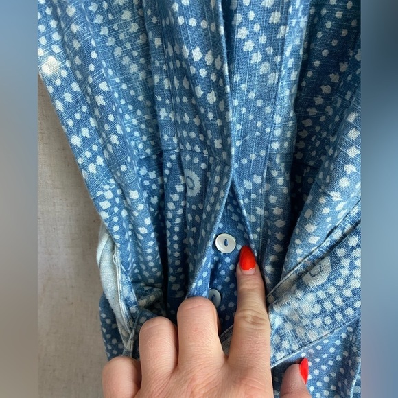 Cleobella Tominga Indigo Blue Jumpsuit Size Small - Picture 15 of 15